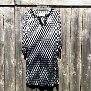 Chico’s black and white mid-length dress. A little party/fun dress. Size 1